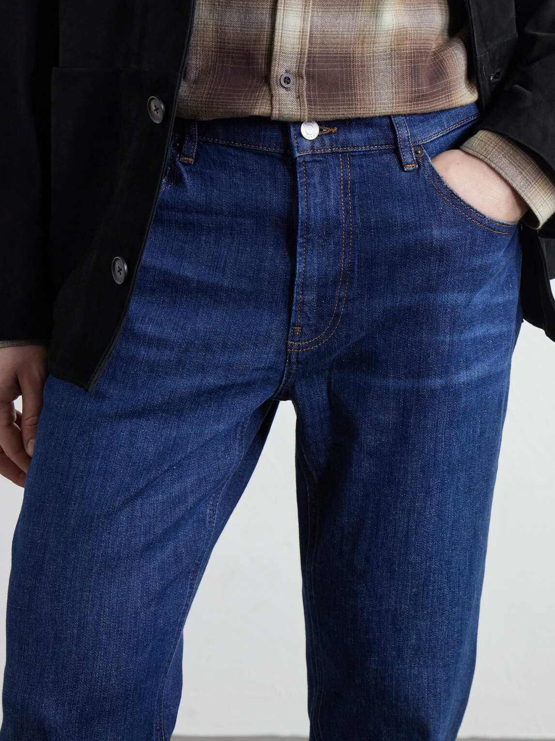 FRAME - The Modern Straight-Leg Jeans - Blue