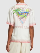 CASABLANCA - Tennis Club Printed Silk Shirt