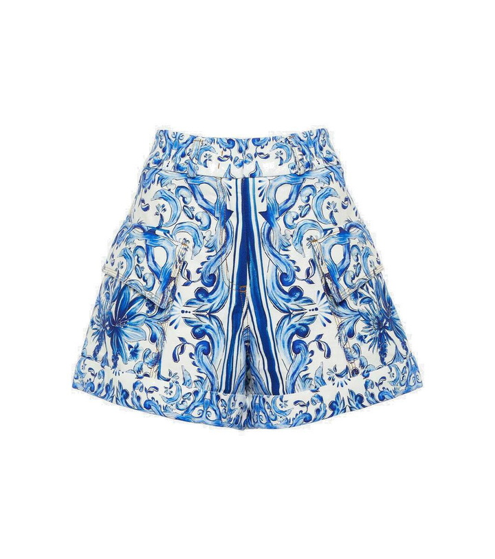 Photo: Farm Rio Garden Tiles cotton shorts