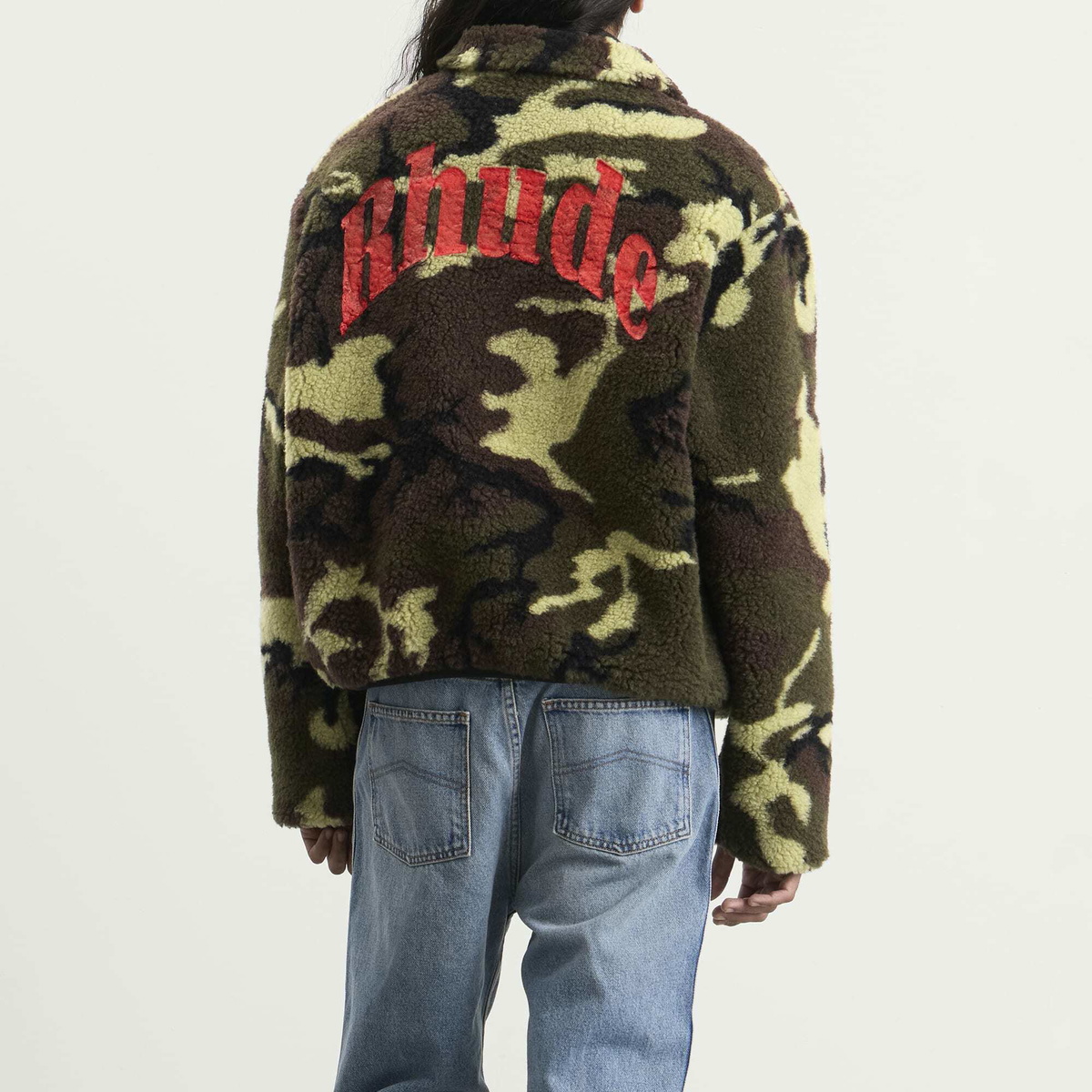 Rhude Men's Parilla Camouflage Jacket in Green/Brown/Black