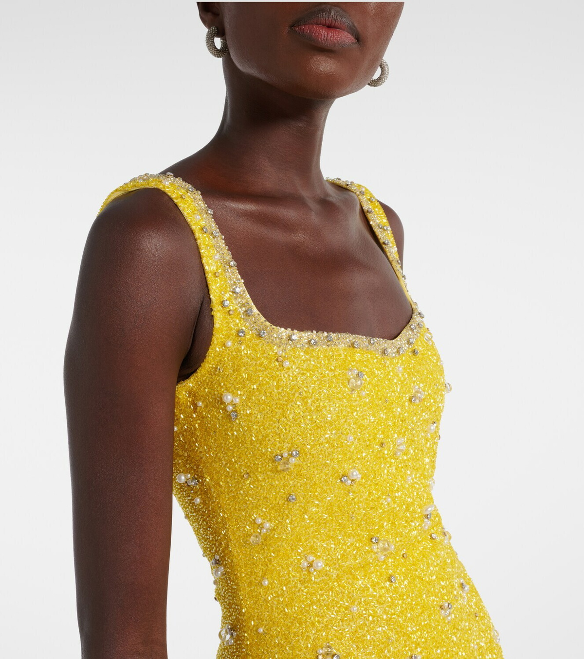 Clio Peppiatt Crystal embellished minidress