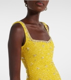 Clio Peppiatt Crystal embellished minidress
