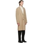 Issey Miyake Men Beige Gabardine Coat