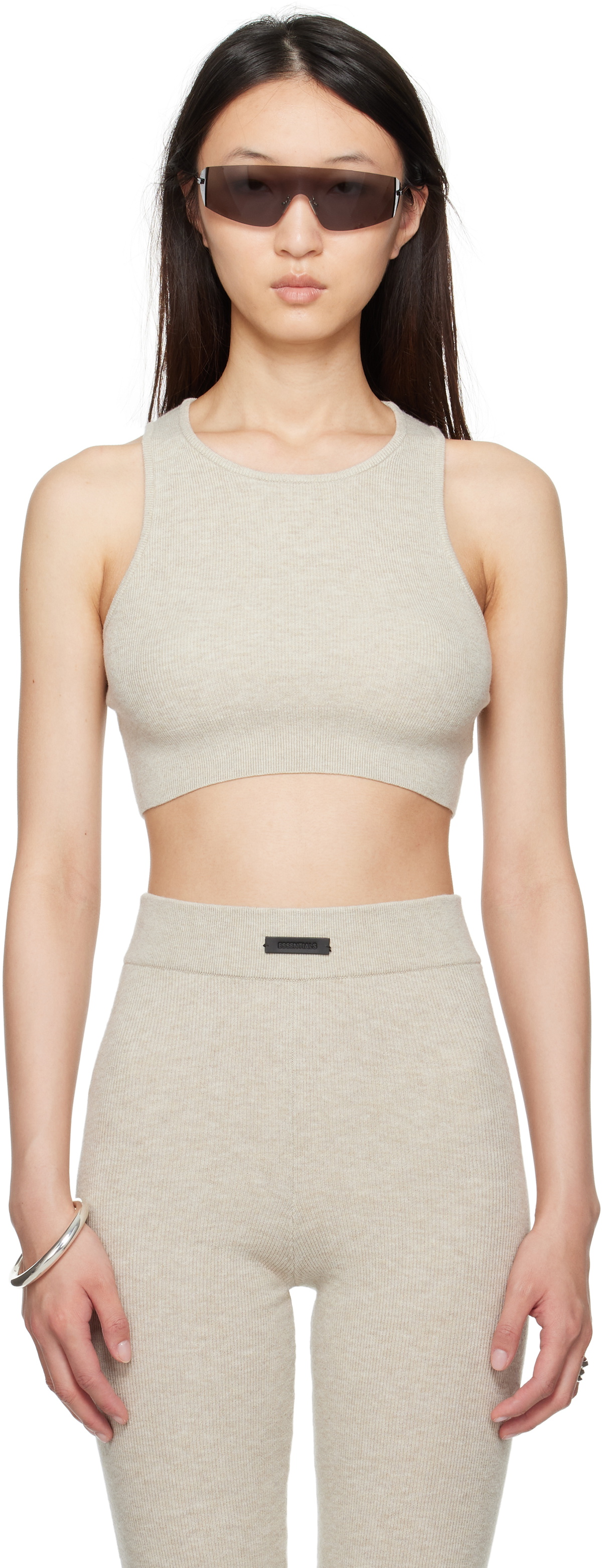 Fear of God ESSENTIALS Taupe Soft Rib Sport Tank Top