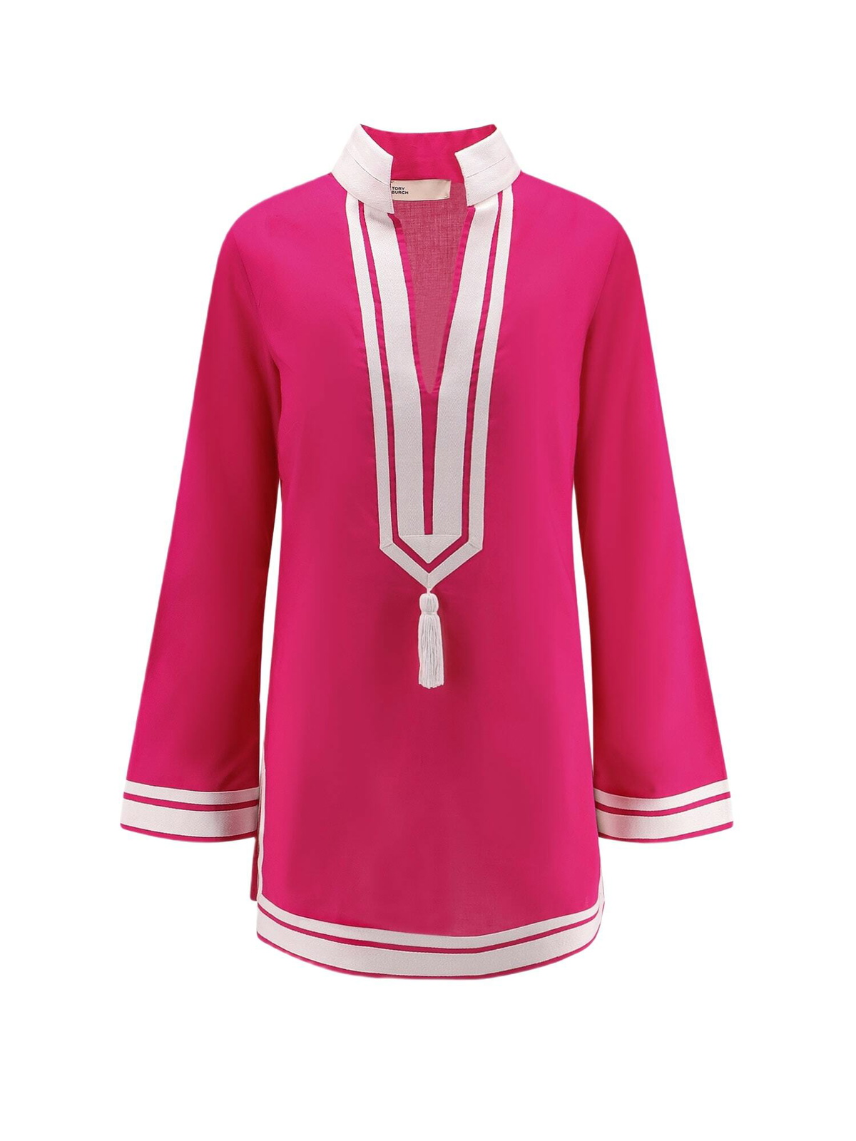 【送料&関税込】Tory Burch Terry Cotton-blend Dress Terry Jacquard Logo Shirtdress: Women's Designer Coverups