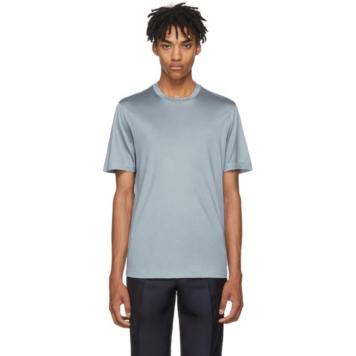 Brioni Blue Jersey T-Shirt Brioni