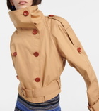 Acne Studios - Cotton gabardine cropped trench coat