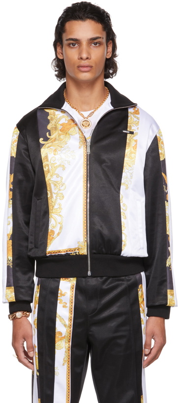 Photo: Versace Black Jersey Medusa Renaissance Jacket