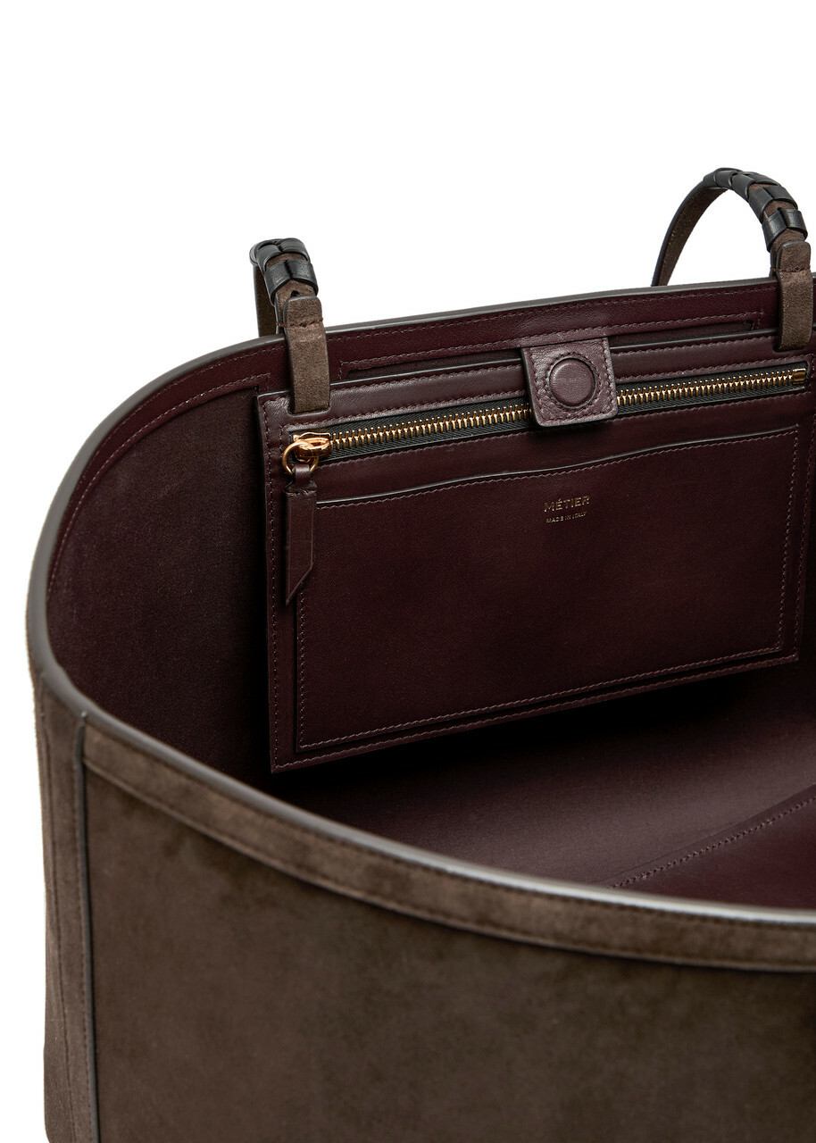 Metier Cala 42 Suede Tote bag - Chocolate - One Size