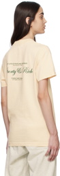 Sporty & Rich Off-White Printed T-Shirt