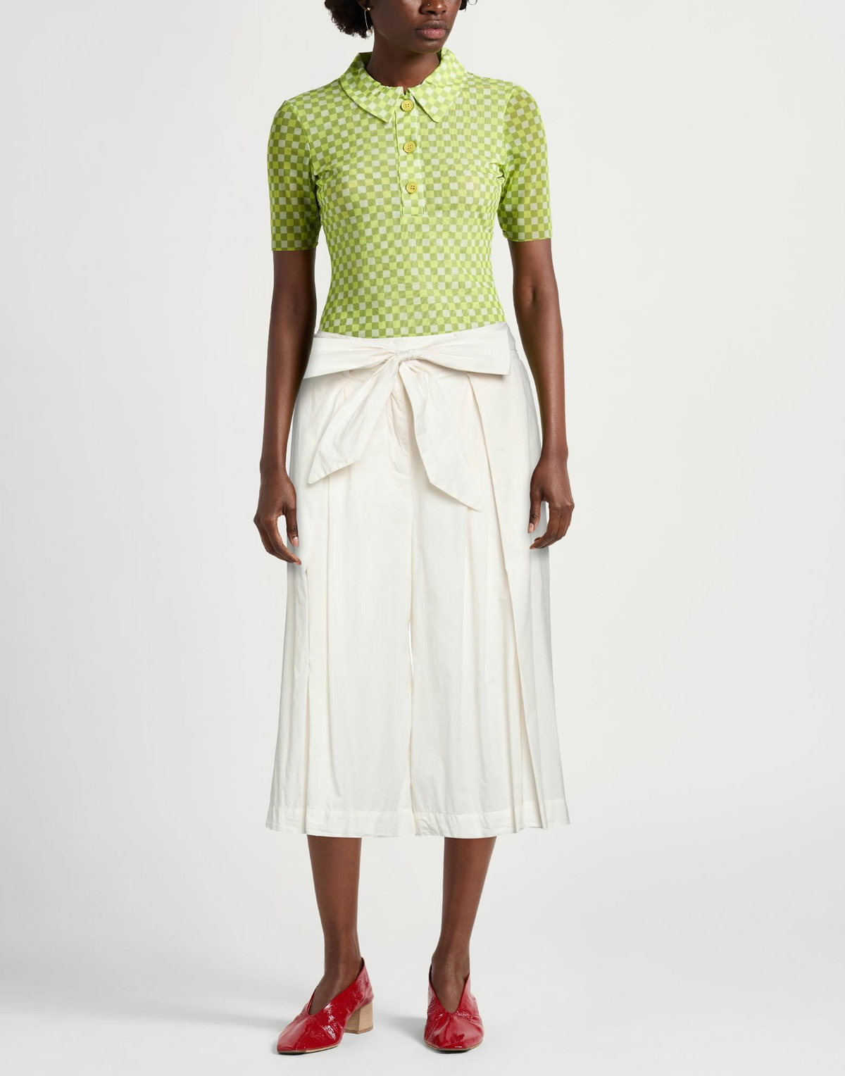 Manila Grace Womens Pants in Off white