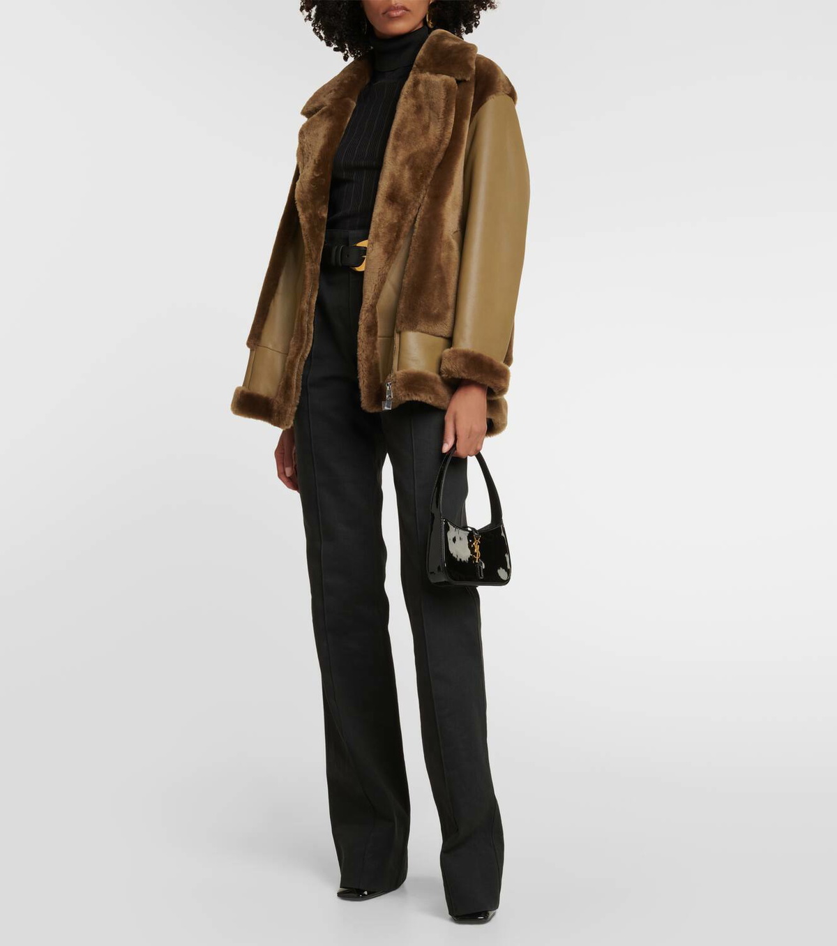 Blancha Leather and shearling jacket Blancha