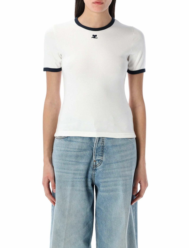 Photo: Courrèges Singnature Contrast Tshirt