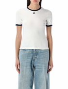 Courrèges Singnature Contrast Tshirt