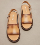 Miu Miu Leather slingback sandals