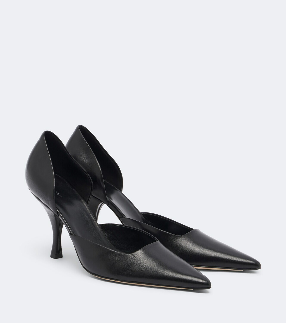 The Row Delfine leather pumps