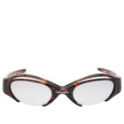 Le Specs x No Problemo Cyborg Sunglasses in Tortoiseshell/Light Smoke 