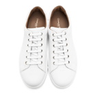 Gianvito Rossi White Leather Low-Top Sneakers