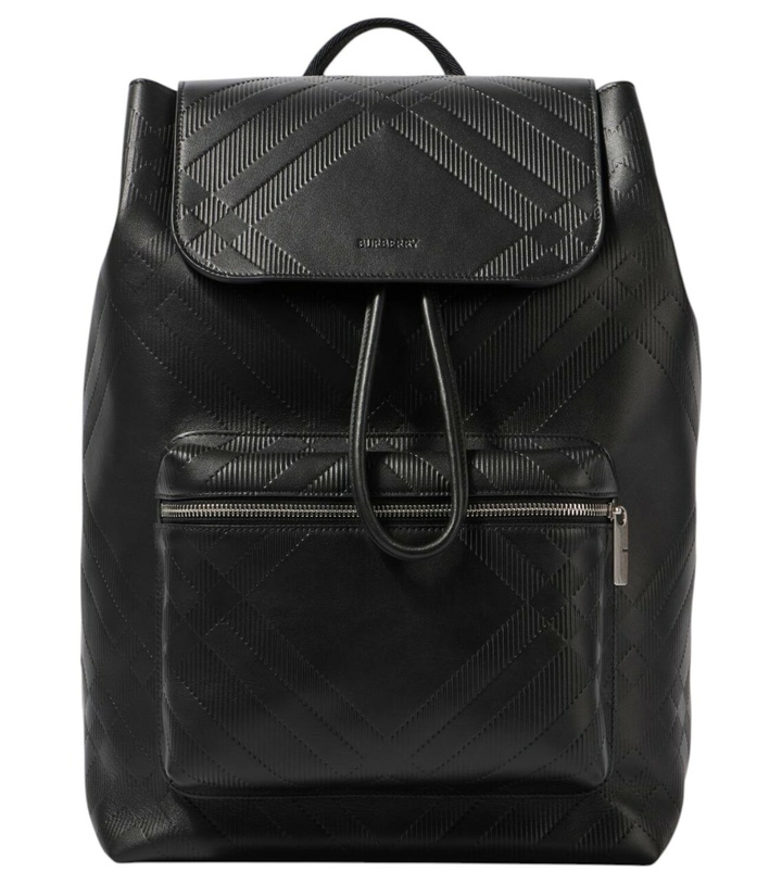 Photo: Burberry Burberry Check leather backpack