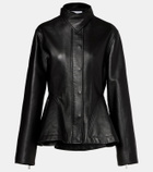 Alaïa Peplum leather jacket