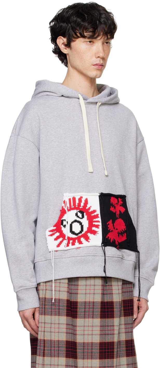 Charles Jeffry Loverboy スウェット Buy CHARLES JEFFREY LOVERBOY men grey loverboy logo sweater
