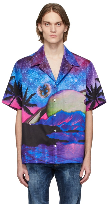 Photo: Valentino Purple Water Sky Shirt