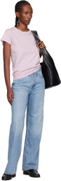 rag & bone Blue Logan Wide-Leg Jeans