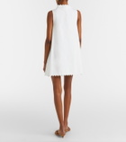 Frame Scalloped cotton poplin shirt dress
