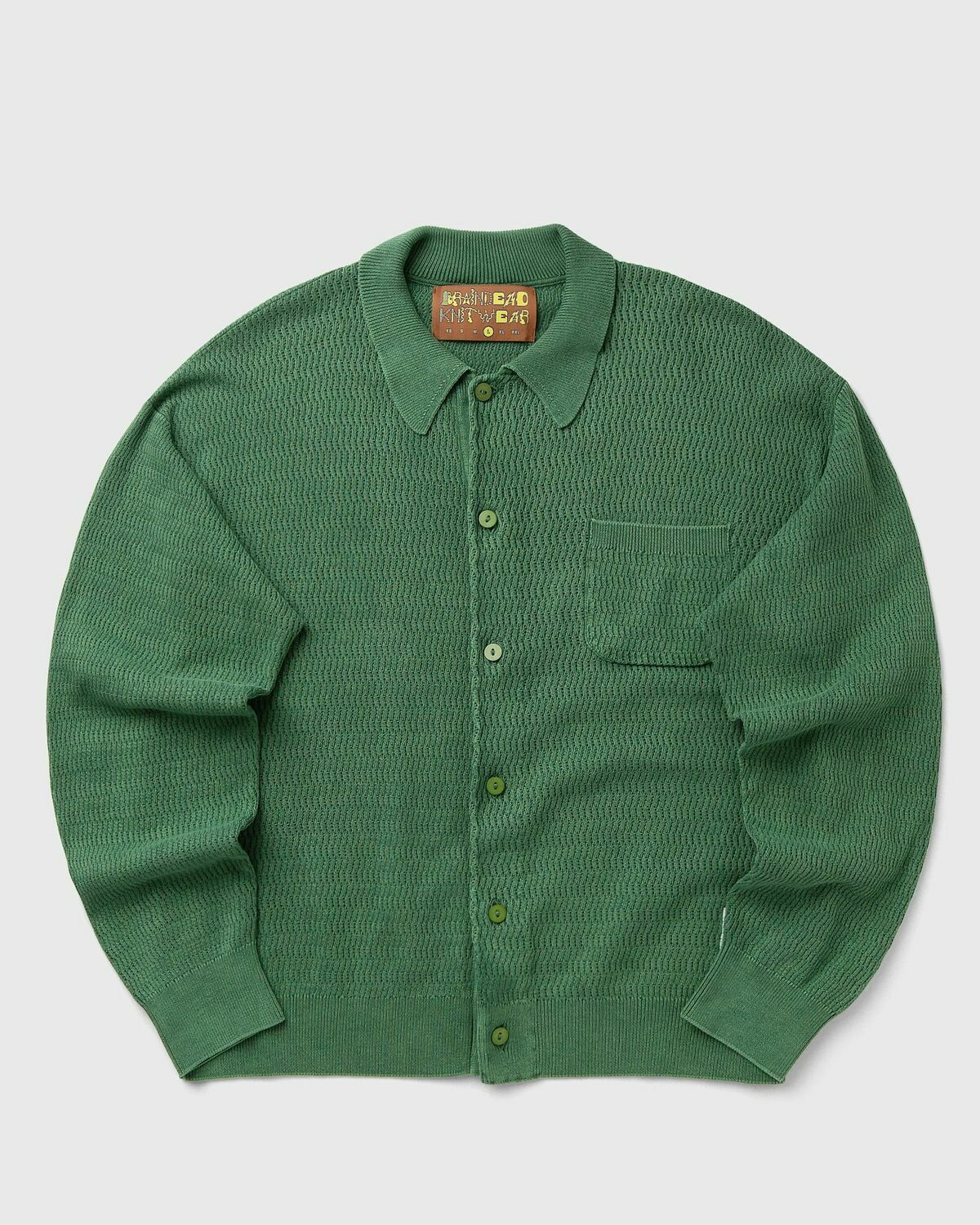 Pigment Dye Long Sleeve Polo Sweater