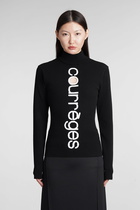 Courrèges Knitwear In Black Viscose