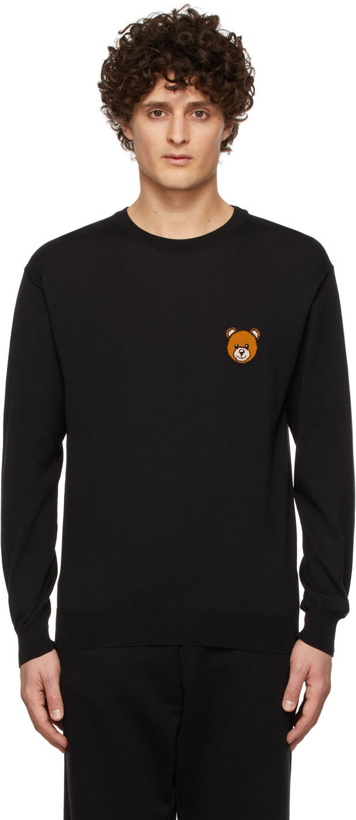 Photo: Moschino Black Teddy Bear Sweater