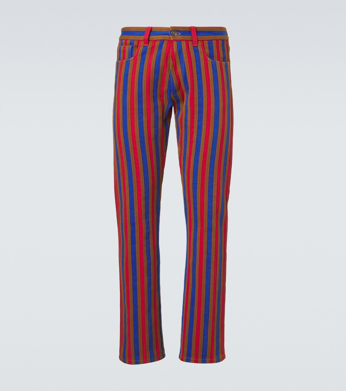 Versace Striped straight jeans