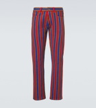 Versace Striped straight jeans