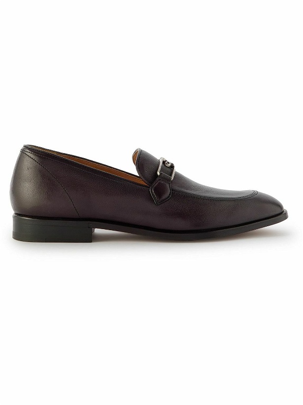Photo: Berluti - B Volute Embellished Leather Penny Loafers - Black