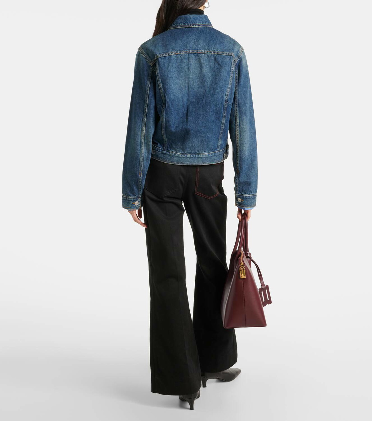 Victoria Beckham Cropped denim jacket