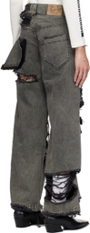 VAQUERA Gray Distressed Jeans