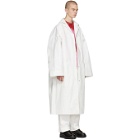 Kwaidan Editions SSENSE Exclusive White Oversized Lab Coat
