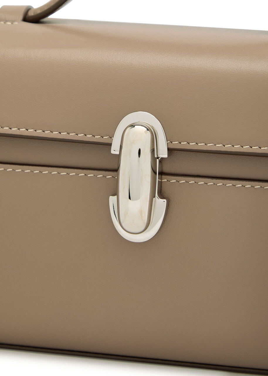 Savette Symmetry Leather Pochette - Taupe - One Size