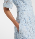 Simkhai Deanna lace guipure cotton midi dress