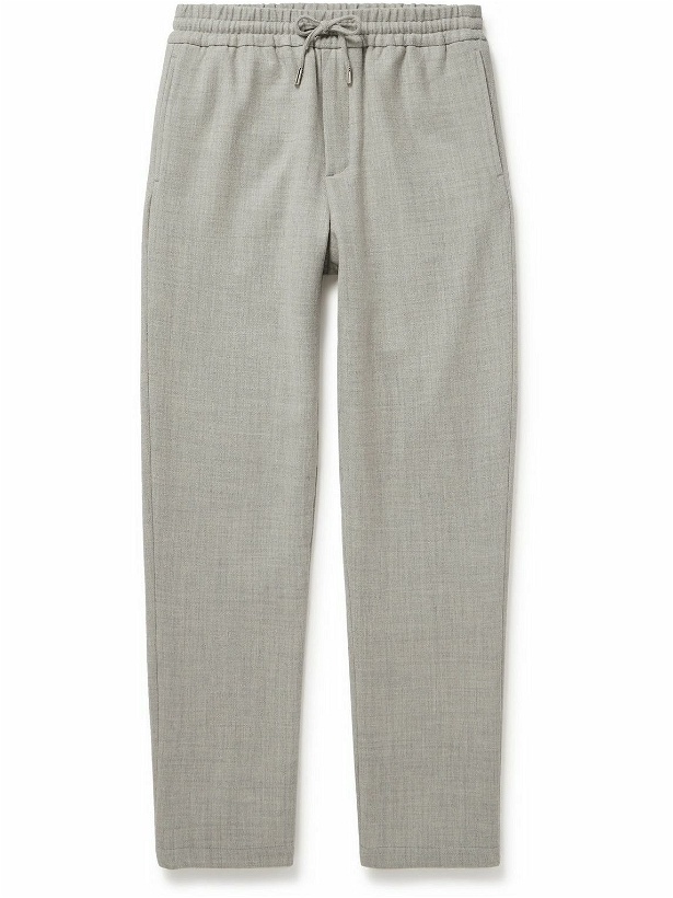 Photo: Mr P. - Tapered Virgin Wool-Blend Sweatpants - Gray