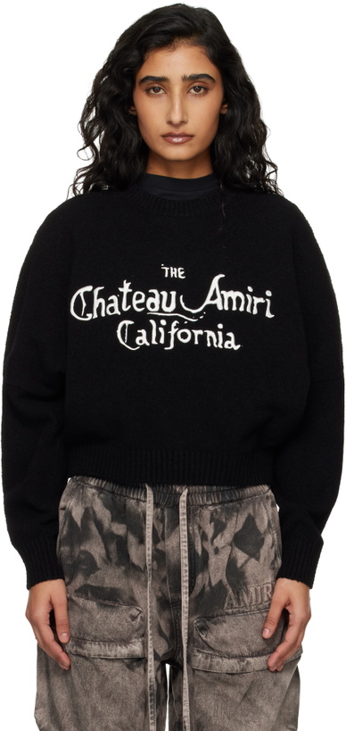 Photo: AMIRI Black Chateau 'Amiri' Sweater