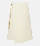 Proenza Schouler Bodhi high-rise wool-blend bouclé wrap skirt