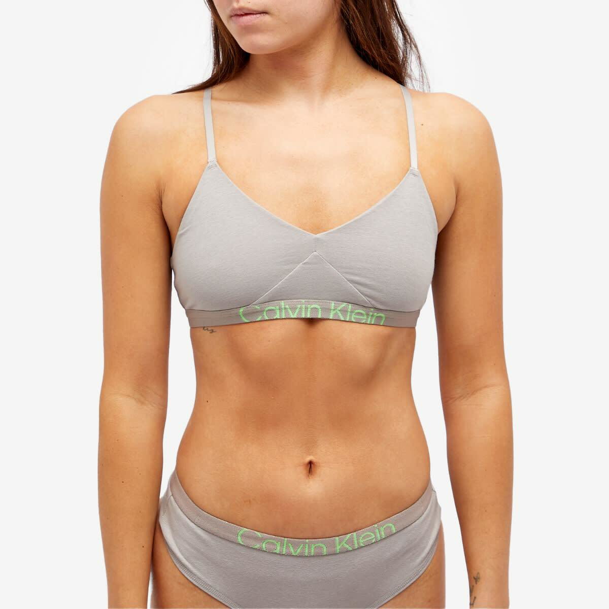 Calvin klein monogram unlined bralette on sale