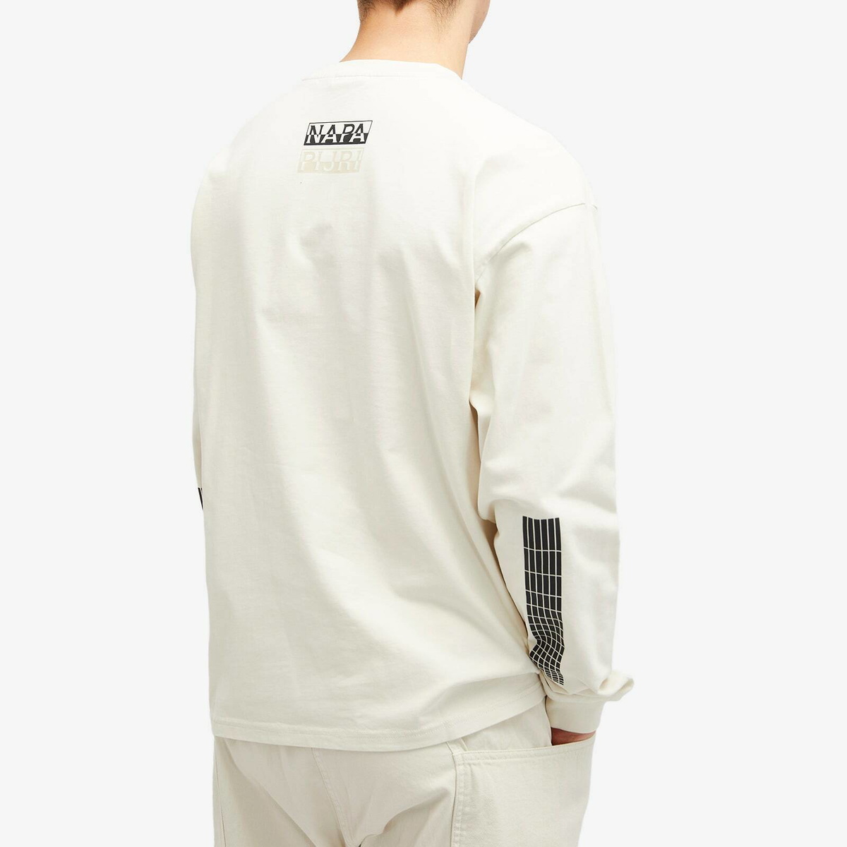 Napapijri Men's Jaman Logo Crew Sweatshirt in Beige Dimity
