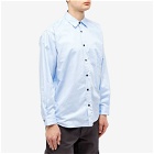 GR10K Men's Poplin Polartec Lined Shirt in Clean Blu