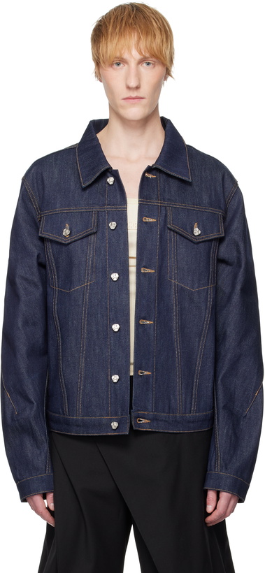 Photo: CMMAWEAR SSENSE Exclusive Navy Raw Denim Jacket