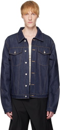 CMMAWEAR SSENSE Exclusive Navy Raw Denim Jacket