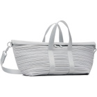 PLEATS PLEASE ISSEY MIYAKE Gray Pleats Boston Bag