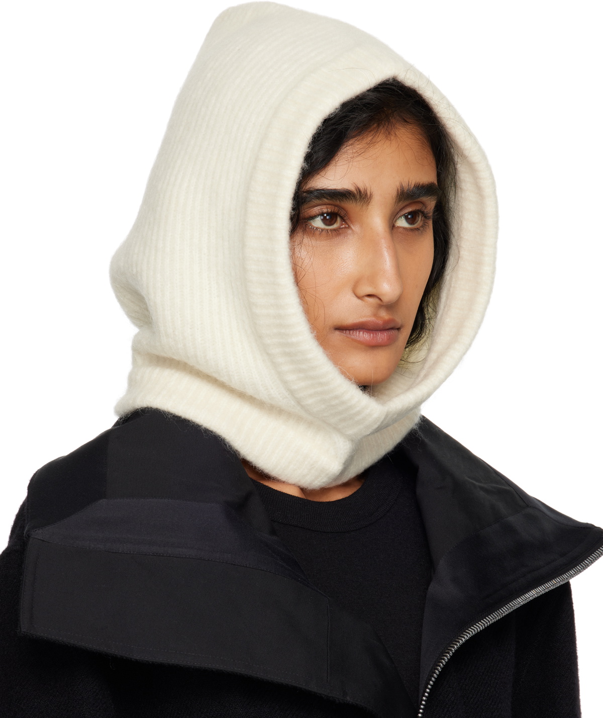 Rick Owens Off-White Concordians Alpaca Knit Hood