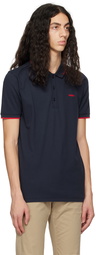 Hugo Navy Stripe Trim Polo